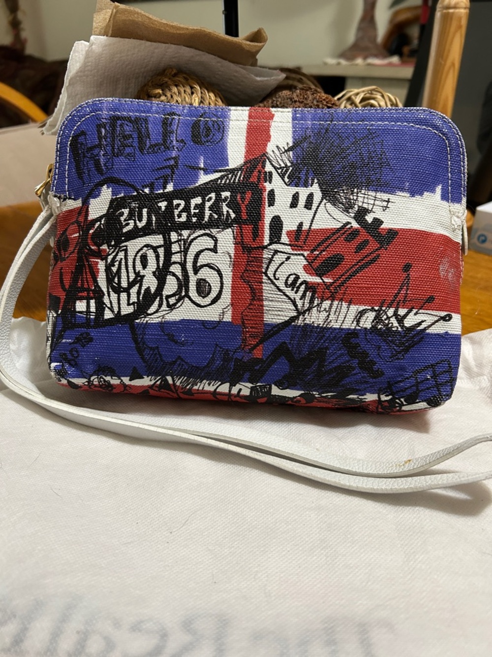 Burberry Jack Union Canvas Pouch